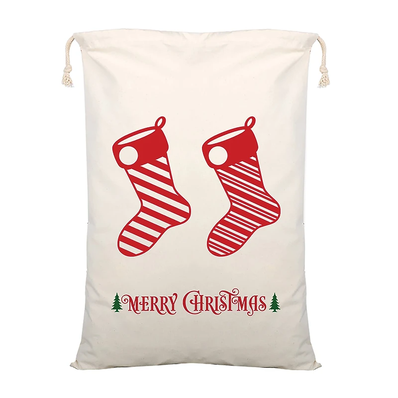 Personality Case™ 19" x 26" Stocking Stuffers Merry Christmas Cotton Sack