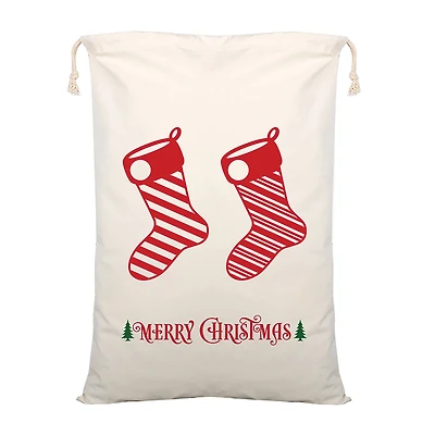 Personality Case™ 19" x 26" Stocking Stuffers Merry Christmas Cotton Sack