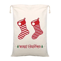 Personality Case™ 19" x 26" Stocking Stuffers Merry Christmas Cotton Sack