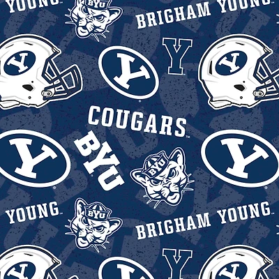 NCAA Brigham Young University Cougars Cotton Fabric
