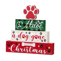 Glitzhome® 12" LED Lighted Pet Block Word Sign