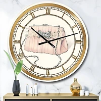 Designart Glamorous Sparkle Purse II Glam Wall Clock