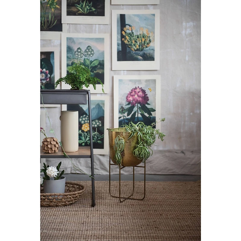 Hello Honey® 16'' Metal and White Marble Console Table