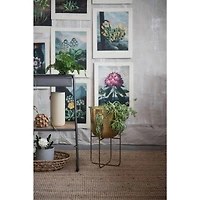 Hello Honey® 16'' Metal and White Marble Console Table