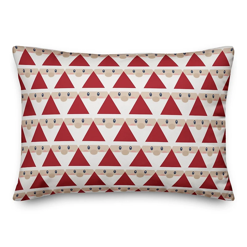 Geo Santa Pattern Throw Pillow
