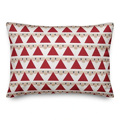 Geo Santa Pattern Throw Pillow