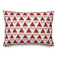 Geo Santa Pattern Throw Pillow