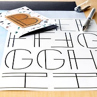 Black Lines Alphabet Stickers by Recollections™