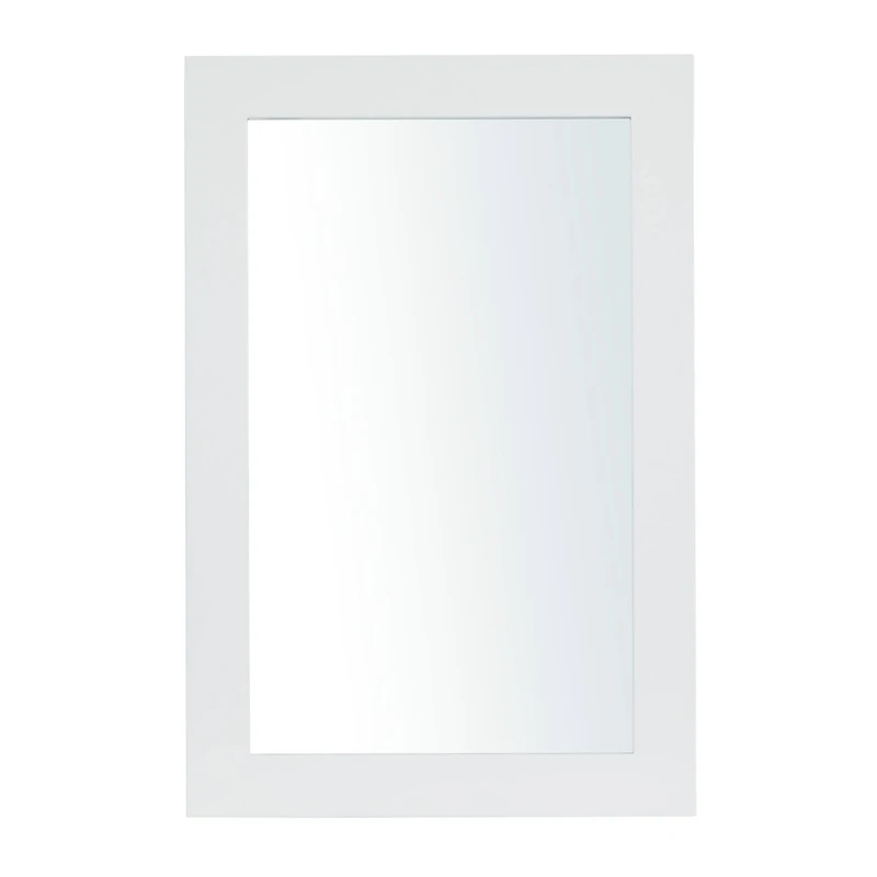 Black Wood Contemporary Wall Mirror 18" x 28"