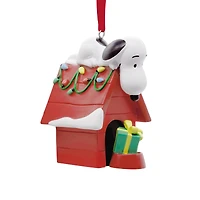 Hallmark Peanuts® 2.25" Snoopy on Holiday Doghouse Ornament