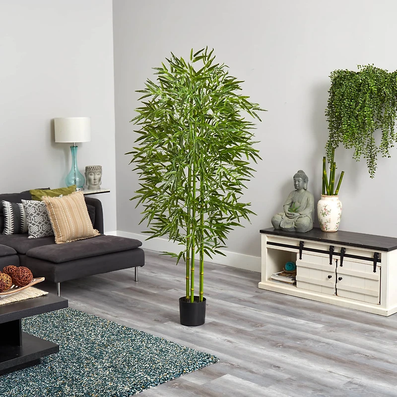 6ft. Potted UV Resistant Bamboo Tree