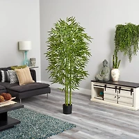 6ft. Potted UV Resistant Bamboo Tree