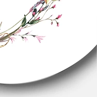 Designart - Bee In Wildflowers Wreath