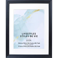 6 Pack: Black 11" x 14" Frame With Mat, Lifestyles™ By Studio Décor®
