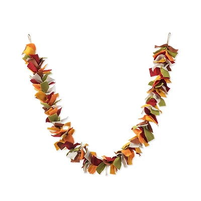 Glitzhome® 6ft. Fall Multicolor Felt Garland