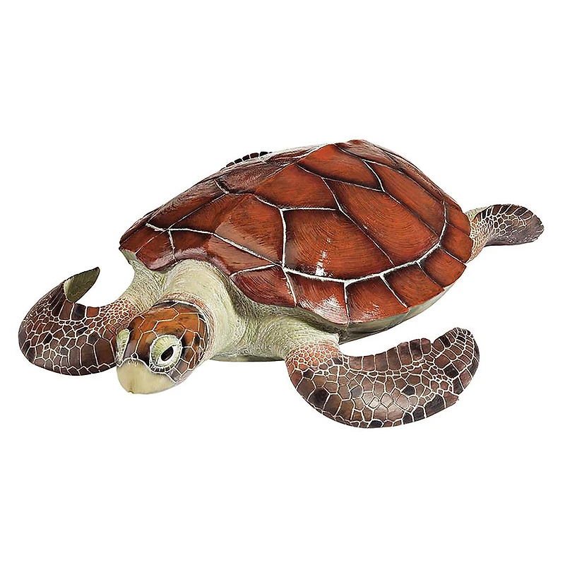 Design Toscano 19" Flat Back Sea Turtle Statue
