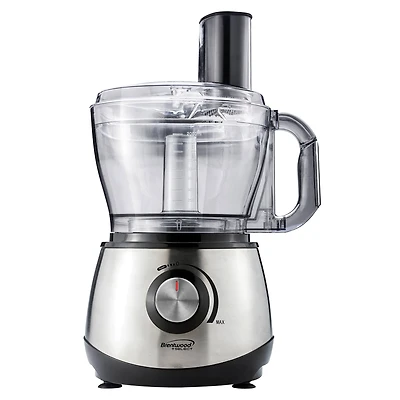 Brentwood 12-Cup 600-Watt Stainless Steel Food Processor