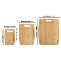 Sabatier Bamboo Cutting Board Set