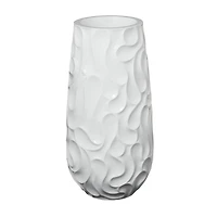 3ft. White Wave Textured Vase