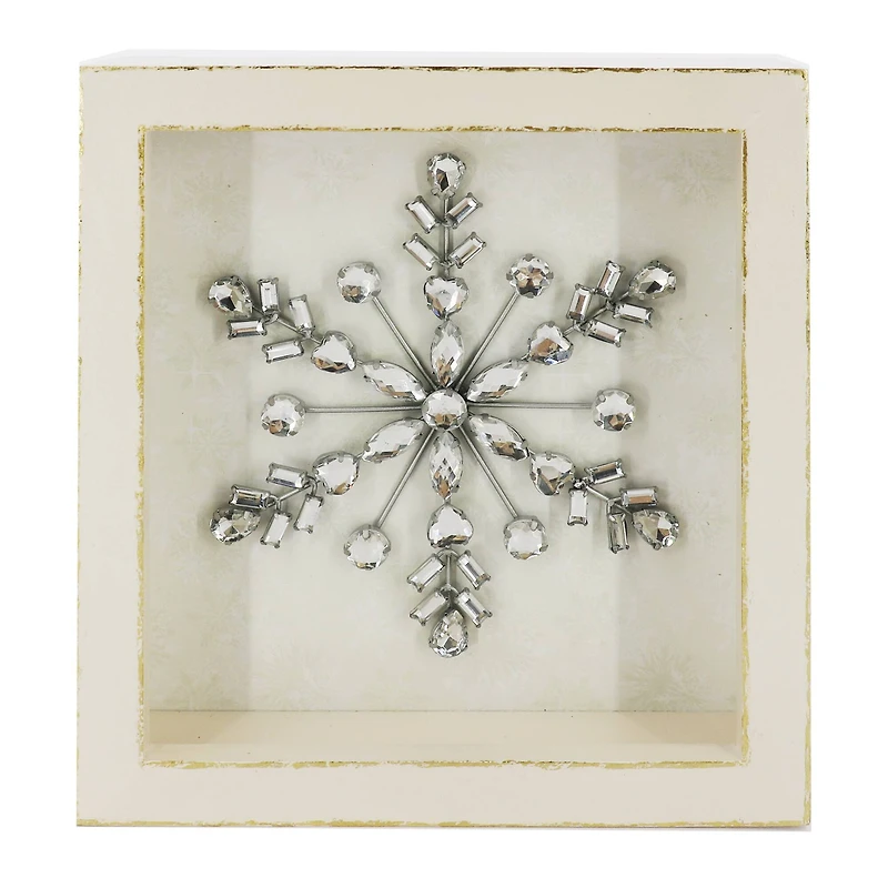 7" x 8" Snowflake Block Tabletop Décor by Ashland
