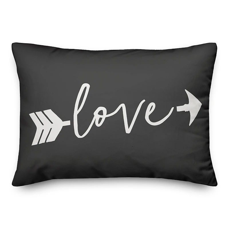 Love Arrow Throw Pillow