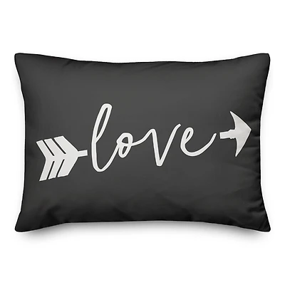 Love Arrow Throw Pillow