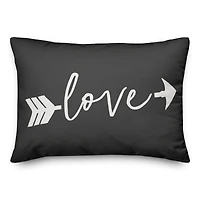 Love Arrow Throw Pillow