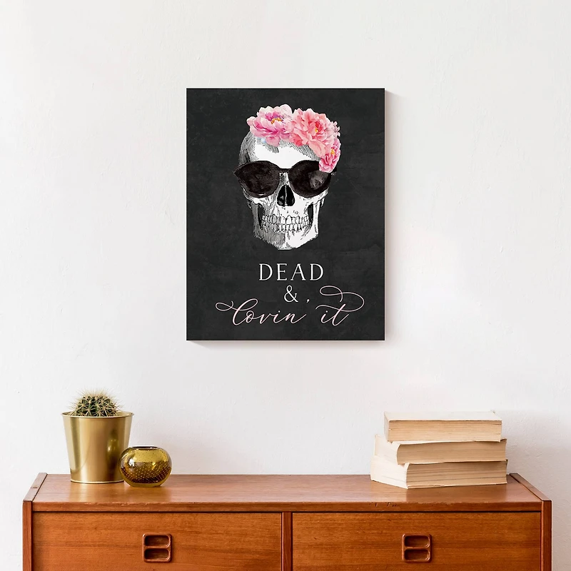 Black Dead & Lovin' It Canvas Wall Art