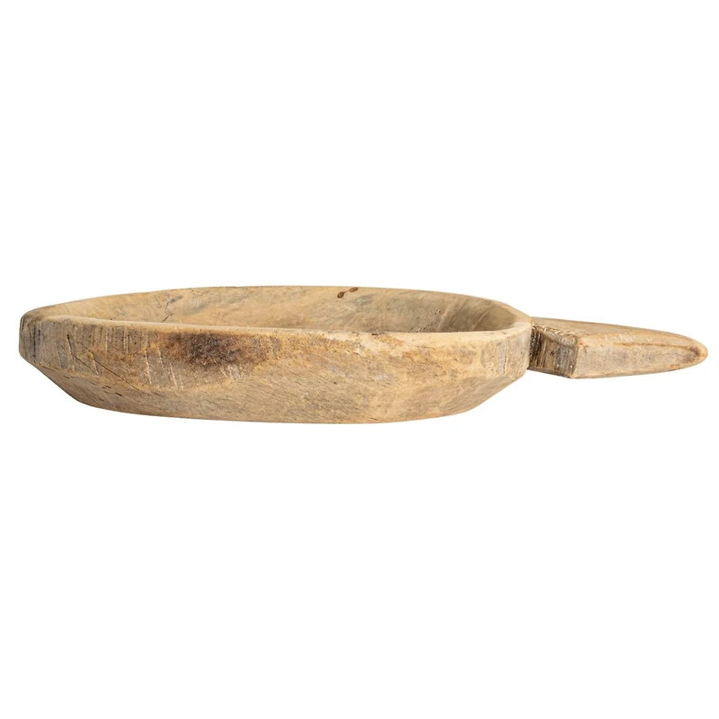 Hello Honey® 18" Natural Rustic Reclaimed Wood Bowl with Handles