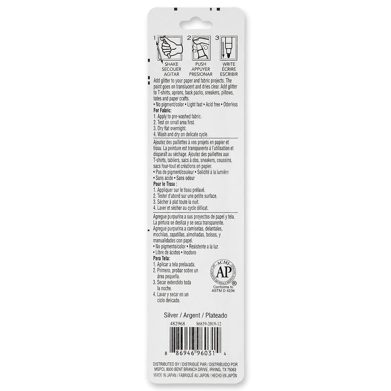 12 Pack: Glitter Medium Tip Premium Paint Pen by Craft Smart®