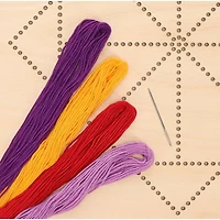 Leisure Arts® Square Lotus Stitched String Art Shadow Box Kit