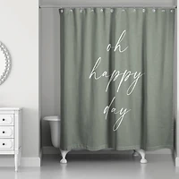 Oh Happy Laundry Day 71" x 74" Shower Curtain
