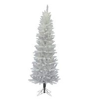 6ft. Unlit Sparkle White Spruce Pencil Artificial Christmas Tree