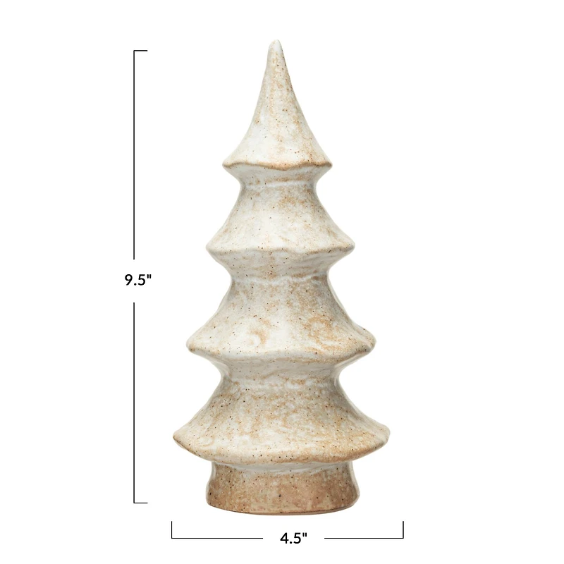 Hello Honey® 9.5" Cream Reactive Glaze Stoneware Tree