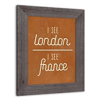 I See London 11" x 14" Western Gray Framed Print
