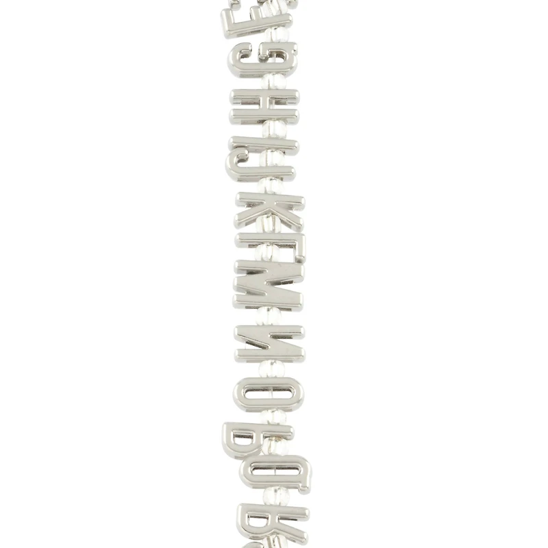 Rhodium Alphabet Metal Beads by Bead Landing™