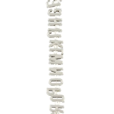 Rhodium Alphabet Metal Beads by Bead Landing™