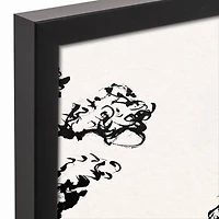 Sketched City Scene Canvas Wall Art in Black Frame