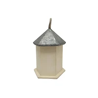 7" Unfinished Hexagon Plywood Birdhouse by Make Market®