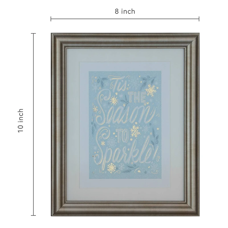 8" x 10" Season to Sparkle Framed Wall Décor by Ashland®