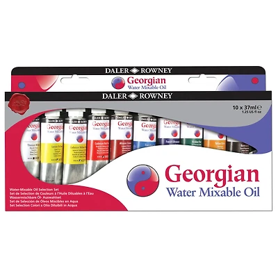 Daler-Rowney® Georgian 10 Color Water Mixable Oil Set