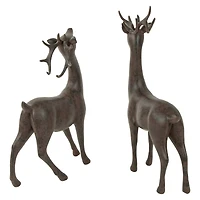 Brown Deer Christmas Decoration Set