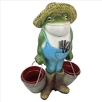 Design Toscano 17.5" Buckets the Garden Frog Statue