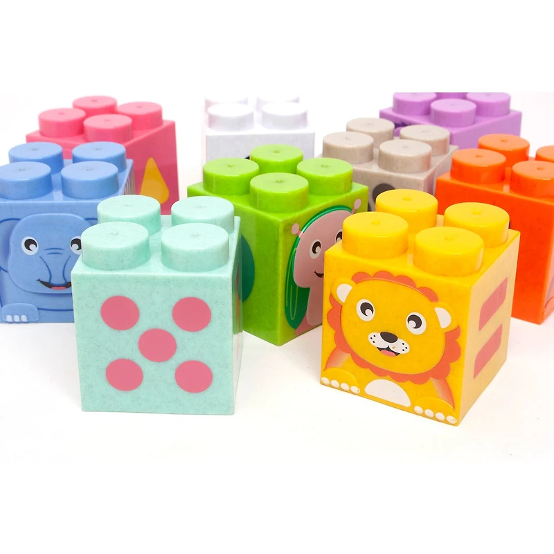 Roo Crew Cute Animal Construction Blocks Stack & Play