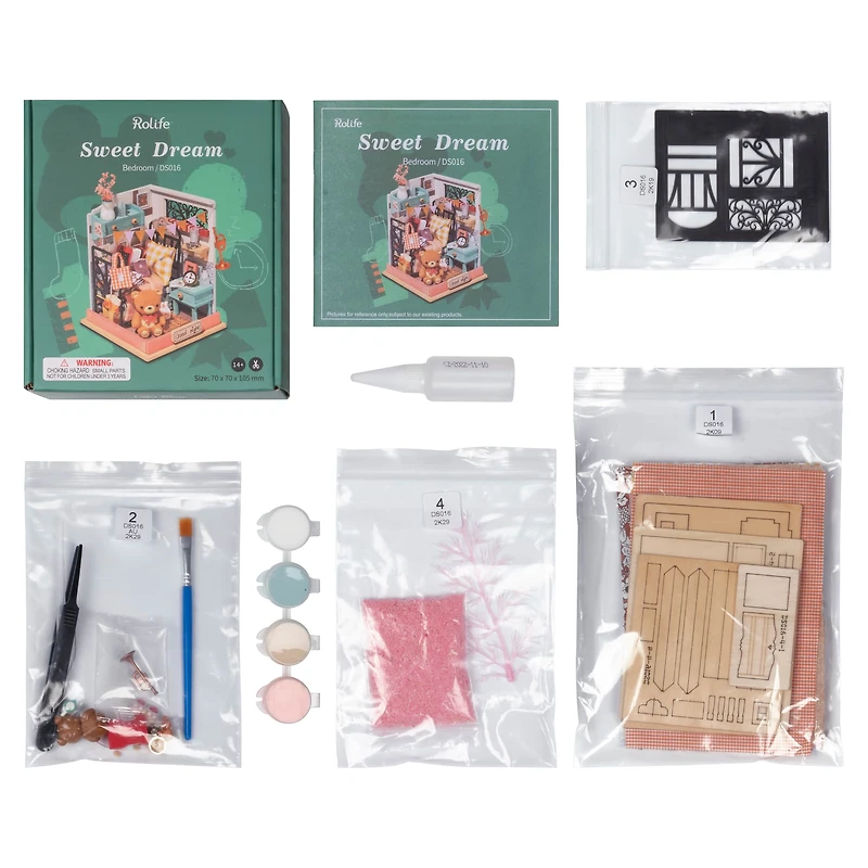 Rolife® Sweet Dream Bedroom DIY Miniature Kit