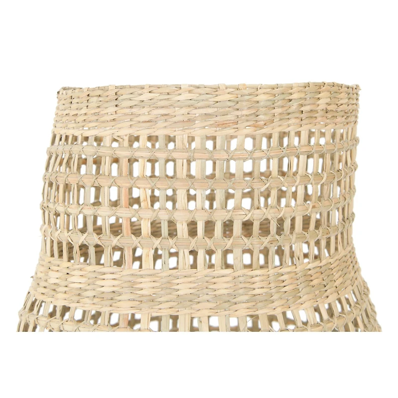 Decorative 20" Handwoven Natural Seagrass Vase