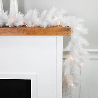 9ft. Warm White LED Artificial Christmas Alaskan Pine Garland