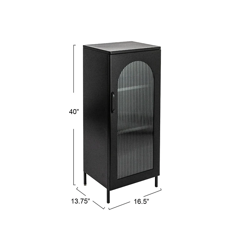 Hello Honey® Metal Cabinet with Glass Door