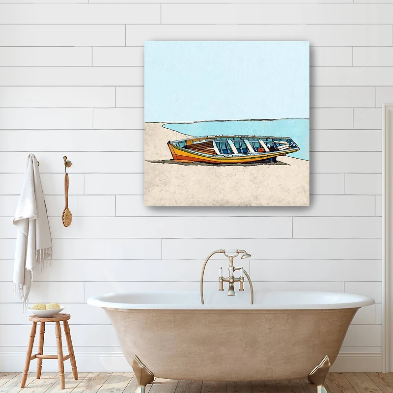 Three Boats Canvas Giclee