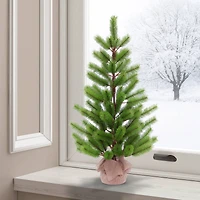 3ft. Unlit Fir Artificial Christmas Tree in Burlap Sack